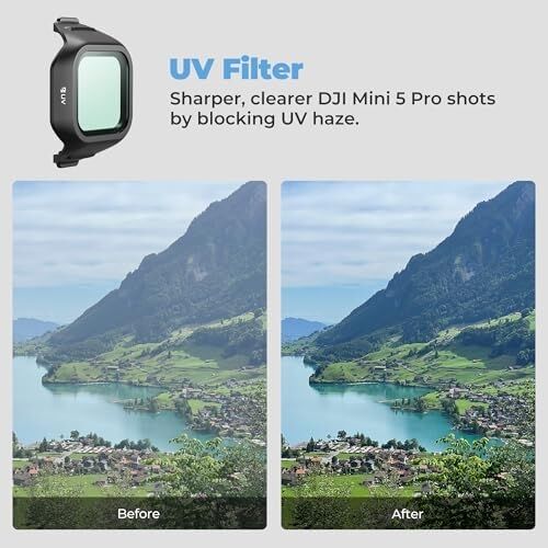 Freewell Djı Mini 5 Pro Için Uv Filtresi - Lens Koruması ve Uv Önizleme