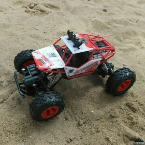 Oyuncak 2.4ghz Uzaktan Kumandalı Full Fonksiyon Şarjlı 4x4 Arazi Aracı Rc Rock Crawler (Kırmızı)