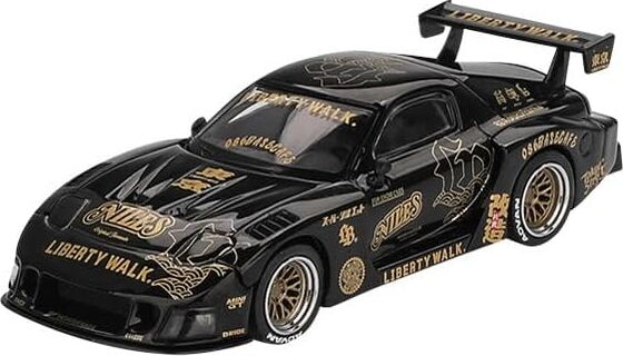 Sunrich MGT01101-R Mını Gt 1/64 Mazda Rx-7lb-Süper Siluet Fd-Nıles (Sağ Saplı) Bitmiş Ürün