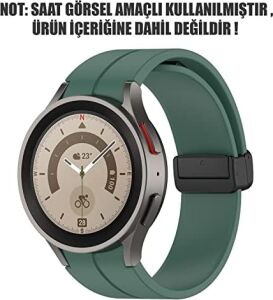 Galaxy Watch 5 44MM Kordon Ribbon Line Yeşil