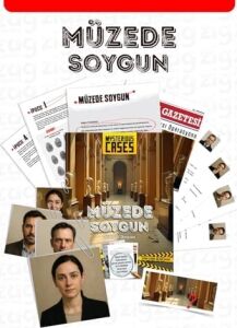 Cases Müzede Soygun, Dedektif Dosyası, Gizem Çözme Oyunu, Şüpheli Kartları ve Ipucu Belgeleri ile