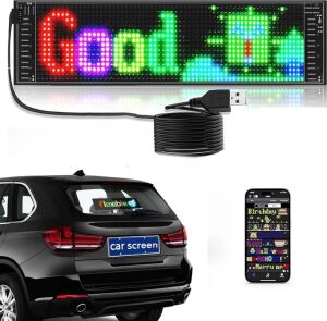 Rgb LED Yazı Paneli Telefon Kontrollü Kayan Yazı Animasyonlu Ekran