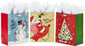 Kağıt Mendil ile Vintage Noel Hediye Çantası Paketi
