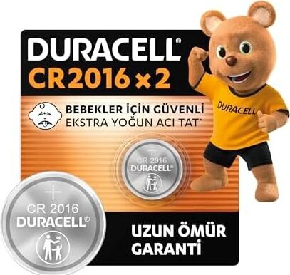 2016 Lityum Düğme Piller (2’li Paket) 3V, Bebek Güvenlik Teknolojisi, Anahtarlık, Ev Tipi Kumandalar, Akıllı Bilekliklerde Kullanım, Bebek Güvenlikli Paketleme