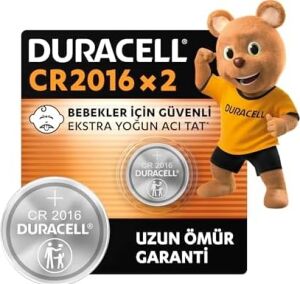 2016 Lityum Düğme Piller (2’li Paket) 3V, Bebek Güvenlik Teknolojisi, Anahtarlık, Ev Tipi Kumandalar, Akıllı Bilekliklerde Kullanım, Bebek Güvenlikli Paketleme