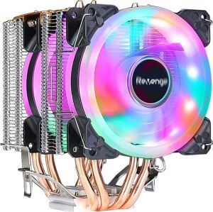 Cold Frost Rainbow Fanlı Intel Amd Uyumlu Bakır Borulu Cpu Soğutucu Işlemci Fanı (Cold Frost 602)
