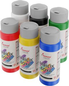 Ana Renkler Akrilik Boya 6'lı Set 6X60ML