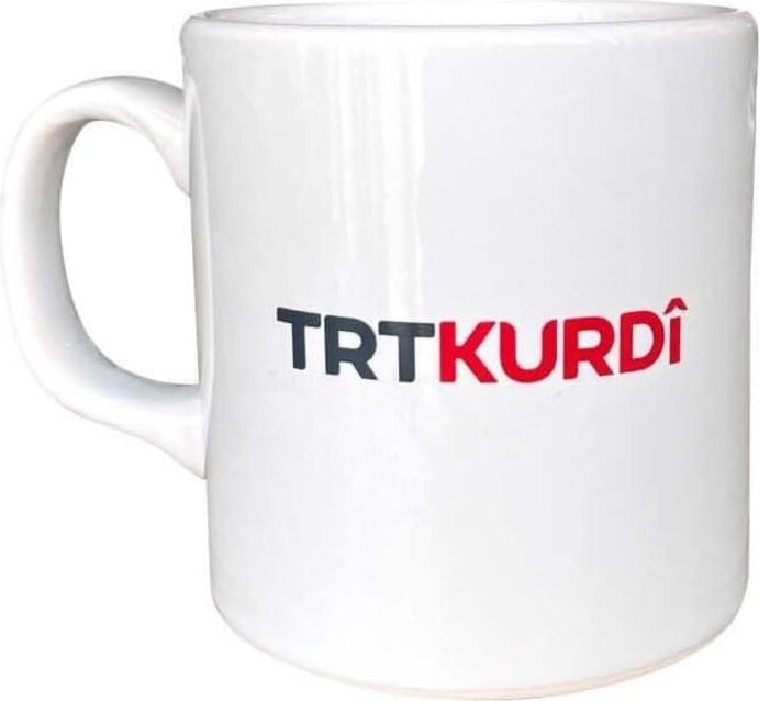 Kurdi Logolu Beyaz Kupa