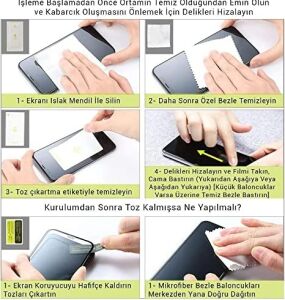 Galaxy S22 Ekran Koruyucu Mat Seramik Nano Kırılmaz Tam Kaplayan