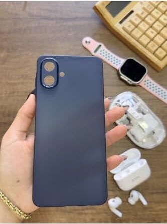 Süper Ince Mat Ultra Thin Silikon Kılıf Lacivert  Galaxy A07 ile Uyumlu