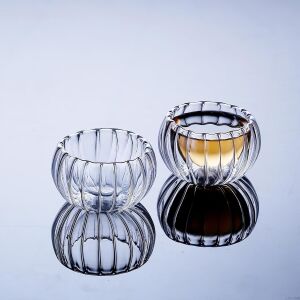 Dekoratif Cam Lokumluk, 8x8 Cm, 6'lı Set