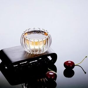 Dekoratif Cam Lokumluk, 8x8 Cm, 6'lı Set