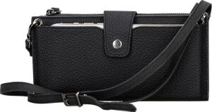 Lozan Strap 6.5 Inch Uyumlu Deri Kartlıklı Kılıf Erc1 Siyah