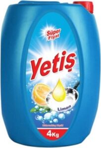 Yetiş Sıvı Bulaşık Deterjanı Limonlu 4000 gr