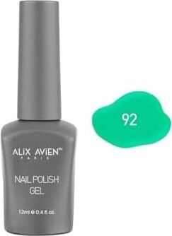 Koyu Yeşil Kalıcı Oje 92-Yoğun Renk Veren Jel Oje 12 Ml-Nail Uv Gel Polish 92