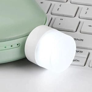 Linwnil Gece USB Işıkları, Mini LED Ampul, Takılabilir, Sıcak Beyaz, Kompakt, Yatak Odası, Banyo, Çocuk Odası, Koridor, Mutfak Araba Için USB Atmosfer Işığı (4 Beyaz Işık)