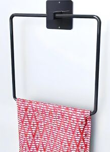 Metal Kare Havluluk, Banyo Havluluk,paslanmaz Yapışkanlı Askı Standı, Banyo Askısı, Mutfak Askısı, Havlu Tutucu, 16 * 16 cm