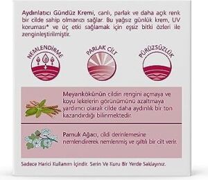 Himalaya Since 1930 Aydınlatıcı Gündüz Kremi, Yüz Kremi, Cınnabloc, Uv Koruma, Hipoalejenik, Kuru ve Karma Ciltler, 50ML