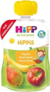 Organik Muzlu Elmalı Armut Püresi 100 gr