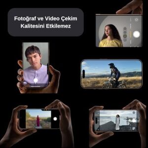 Safir Temperli Kamera Lens Koruyucu, iPhone 17 ile Uyumlu (Ada Çayı)