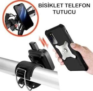 Spor Koşu Bileklik Telefon Tutucu 360° Dönebilen Tüm Telefonlara Uyumlu + Bisiklet Telefon Tutucu
