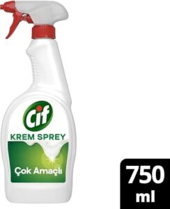 Krem Sprey Çok Amaçlı Amonyak Yüzey Temizleyici Yağ ve Kir Çıkarıcı 750 ml