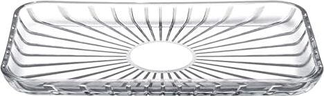 Elegant Dikdörtgen Servis Tabağı 165X280, Seffaf