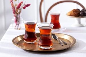 6'lı Büyük Ince Belli Çay Bardağı