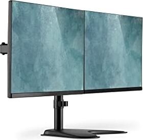 Monitör Tutucu - Ayak - 2 Monitör - 32 Inçe Kadar - 2x 8 Kg'a Kadar - Vesa 75X75, 100X100 - Siyah