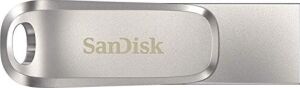 Ultra Dual Drive Luxe USB Type-C Sürücü Akıllı Telefon Bellek 128 GB (Mobil Bellek, USB 3.2 Gen 1, Döner Tasarım, 400 Mb/s Okuma, USB Sürücü, Otomatik Yedekleme)