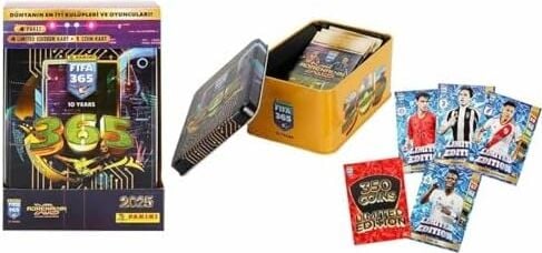 Fıfa 365 Adrenalyn Xl 2025 Tin Box Tcg Metal Kutu Futbolcu Kartları Set