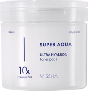 10 Farklı Hyaluronik Asit Kompleksi Içeren Arındırıcı Tonik Pad Super Aqua Ultra Hyalron Toner Pads