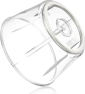 Ipli El Rondosu, Manuel Doğrayıcı, Paslanmaz Çelik Üçlü Bıçak, 700 ml Şeffaf Kase, Ergonomik Tasarım, 13,2 x 13,2 x 11,3 cm (Siyah)