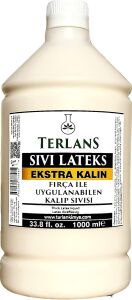 Terlans Ekstra Kalın Sıvı Lateks 1000 ml Fırça ile Sürülebilir Kalıp Sıvısı Thick Liquid Latex