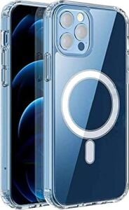 iPhone 14 Pro Max Için Magsafe Özellikli Çok Şık Şeffaf Kılıf Kristal Full Koruma