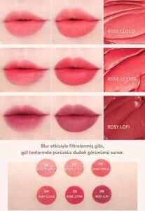 Uzun Süre Kalıcı, Bulaşma Yapmayan, Kadifemsi Bitiş Sunan Tint Dare Tint Melty Velvet (Rosyful Day)