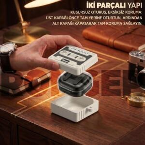 Galaxy Buds 4 Pro/buds 4 Için Kılıf 80'ler/90'lar Temalı Galaxy Buds4 Kulaklık Kılıfı Tam Koruma Sağlayan Retro Kaset Desenli  Buds 4 Pro Kılıf (Akustik)