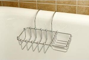 Brass CC2161 Vintage Pençe Ayak Banyo Sabunluk, 20X10 Cm, Parlak Krom