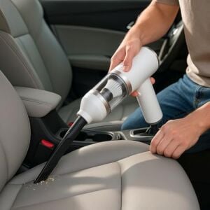 Ultra Hafif Kablosuz Mini Vakum – 7.4V Güçlü Motor, 4’ü 1 Arada Uç Seçeneği, Hepa Filtreli, Araba, Klavye, Evcil Hayvan Tüyü ve Ofis Temizliği Için Ideal