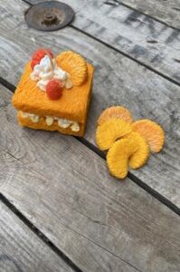 Concept Mandalina Dilimi Dörtlü Mum Kalıbı (Silikon) (Küçük Süsleme Kalıbı) 1 Adet
