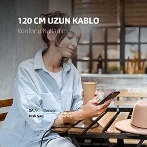 Alumicable Type-C 120CM Şarj Kablosu - Uzay Grisi (2DK18UG)