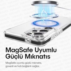 Galaxy S26 Plus Için Line Serisi Magsafe ile Uyumlu Yükseltilmiş Lens Çerçeveli ve Renkli Şerit Kenarlı Ultra Güçlü Darbeye Dayanıklı Yumuşak Silikon Kılıf (Siyah, Galaxy S26 Plus)