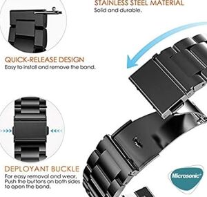 Galaxy Watch 6 40MM Metal Stainless Steel Kordon ( Galaxy Watch 6 40MM ile Uyumlu Kordon, Akıllı Saat Kayışı)