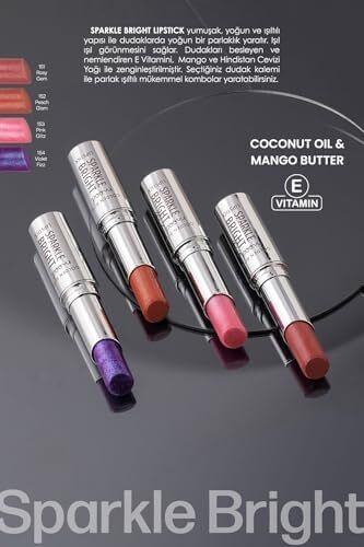 Sparkle Bright Lipstick NO:151 Rosy Gem - Işıltılı Ruj