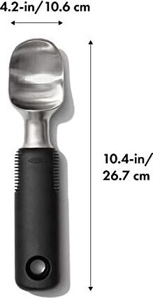 -  Sağlam Paslanmaz Çelik Dondurma Kaşığı 10,6 x 26,7 cm