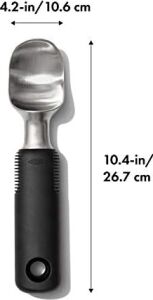 -  Sağlam Paslanmaz Çelik Dondurma Kaşığı 10,6 x 26,7 cm