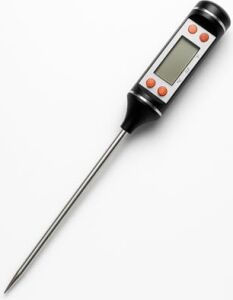 Dijital Gıda Termometresi, Uzun Prob 24 Cm, -50°c ile +300°C Arası, Hızlı ve Hassas Sıcaklık Ölçer, Mutfak, Et, Yağ, Şeker, Çikolata, Sıvı Termometresi