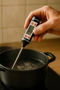 Dijital Gıda Termometresi, Uzun Prob 24 Cm, -50°c ile +300°C Arası, Hızlı ve Hassas Sıcaklık Ölçer, Mutfak, Et, Yağ, Şeker, Çikolata, Sıvı Termometresi
