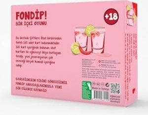 Fondip Çiftlere Özel Içki Oyunu, 165 Kartlı Romantik ve Cesur Kart Oyunu, +18 Yaş