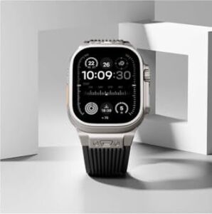 - Apple ile Uyumlu Watch Ultra 1/2/3 49MM Kordon Klipsli Spor Görünümlü Silikon Kordon 113